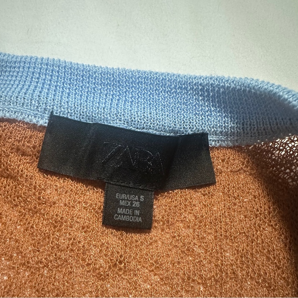 Zara Colour-Block Cardigan View 4